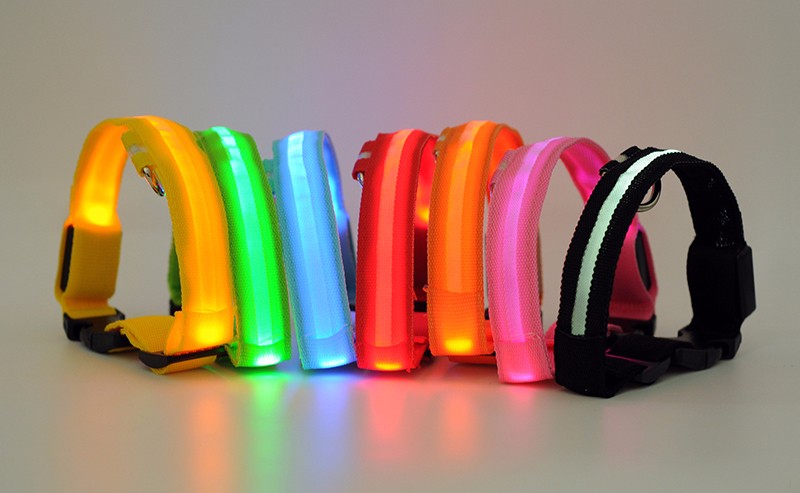 Dogs Nylon LED Collar Dogs Nylon LED Collar