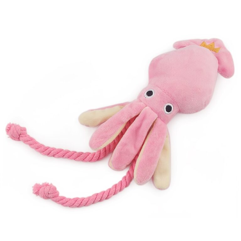781-t027ce.jpg Peluche de calamar rosa para perro