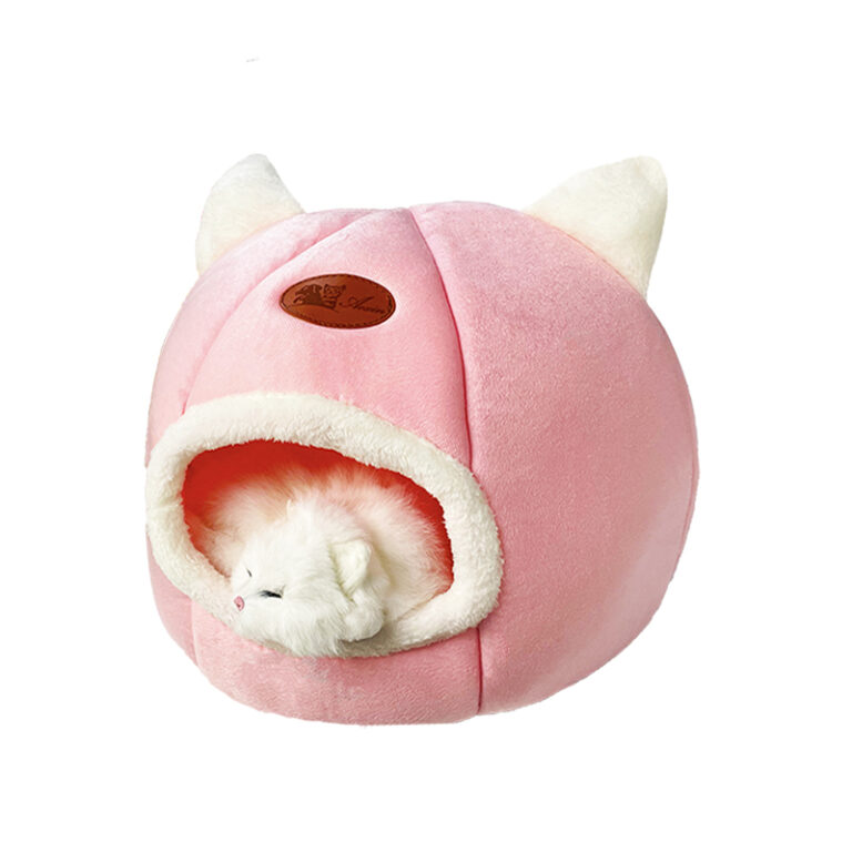 844-ifplmz.jpg Cama acogedora con orejas de gato