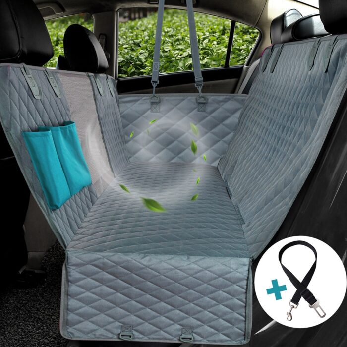 Cubre asiento acolchado para mascotas para uso en el coche