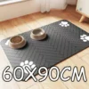 Tapete individual de goma impermeable, secado rápido para perros y gatos