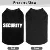Camisa de seguridad para perros, disfraz de guardia para cachorros, camiseta de algodón, ropa de verano para perros grandes, medianos y pequeños, pastor alemán.